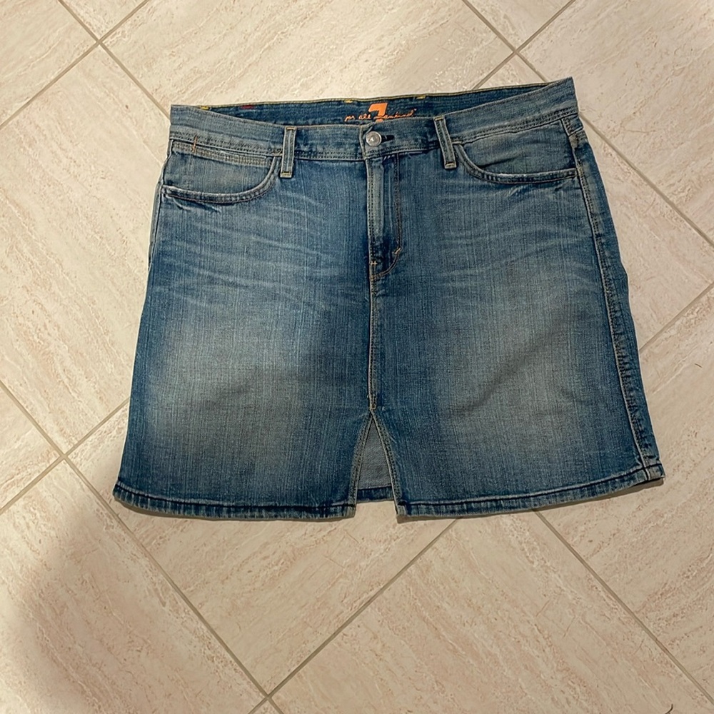 7 for all mankind Winston denim skirt